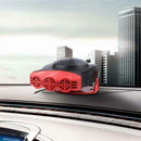 3Port 2in1 12V Portable Car Heater Fan Heater Defroster Demister