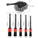 3X(Car Duster,Detailing Brush Set,Auto Detail Brush Set with Car Dash Duste