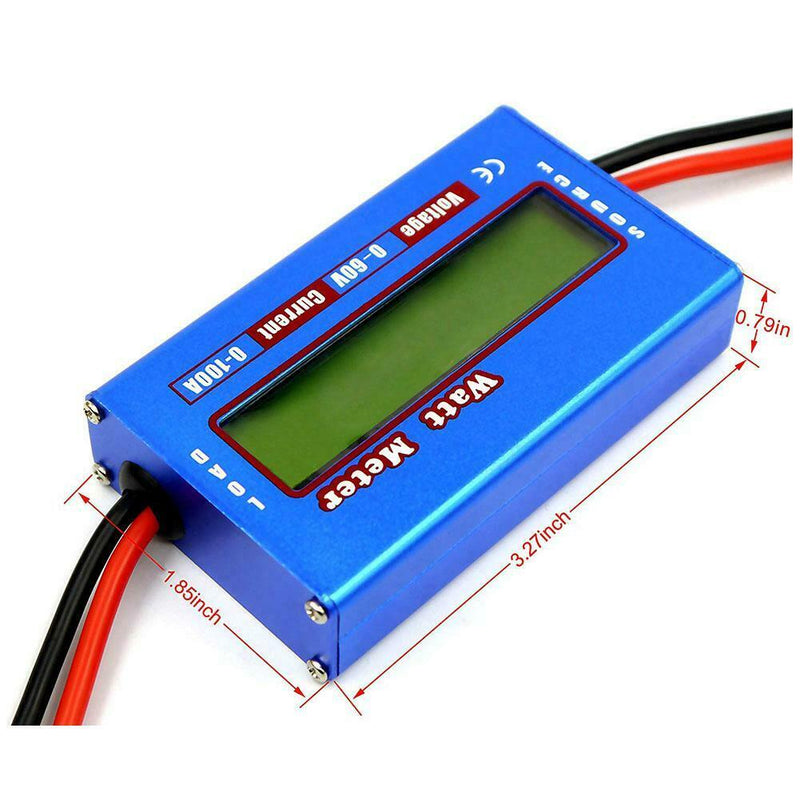 Digital DC 60V 100A Balance Voltage Battery Power Analyzer Watt Meter Checke