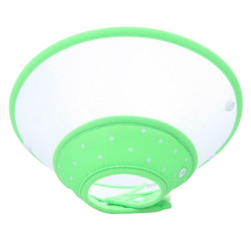 Dog Wound Recovery Cover Pet Anti-Bite Lick Medical Cone Collar (Green M) A