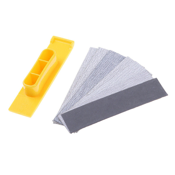 Handheld Polishing Tool Grit 400 - 2500 Sticky Back Sandpaper Kit for Gundam