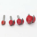 4X Milling Cutter Router Bit Set 1/4" Shank Tungsten Carbide Woodworking Tools