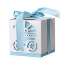 12pcs Wedding Favor Bridal Candy Gift Box Baby Shower Party Cut Out Pram