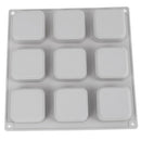 9 Cavity Square Silicone Soap Molds Handmade Soap Craft For Diy Soap Mak Kw