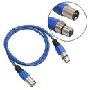 Weaving 3 Pin XLR Microphone Cable Male to Female Audio Extension Cord