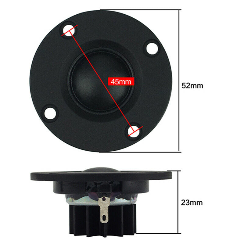 Tweeter Speaker 6 Ohm 30W Hifi Soft Dome Silk Film Treble Loudspeaker Neody