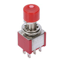 4 Pcs AC 250V 2A 120V 5A DPDT 2NO 2NC Momentary Push Button Switch D4O6