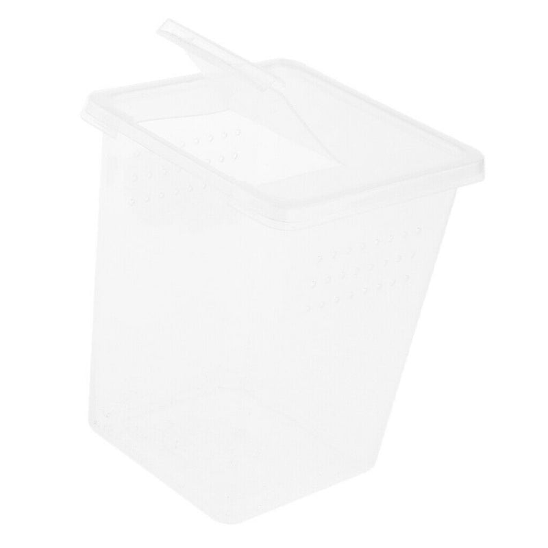 3x Plastic Insect Frog Spider Habitat Feeding Box Container Tank 3x3x4 inch