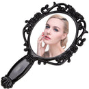 Beauty Cosmetic Vanity Makeup Hand Held Mirror Travel Purse Pocket Black MIB