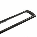 Carbon Fiber Style ABS Chrome Console Air-Conditioning Vent Cover Trim For