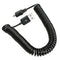 Spiral Coiled USB 2.0 A Male to Micro USB B 5Pin Adaptor Spring Cable