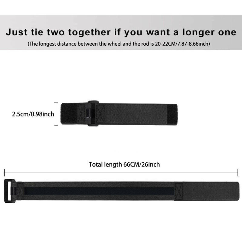 2pcs Bike Rack Straps Wheel Belt Durable Non Slip Cycling Bushy Loop Accessories
