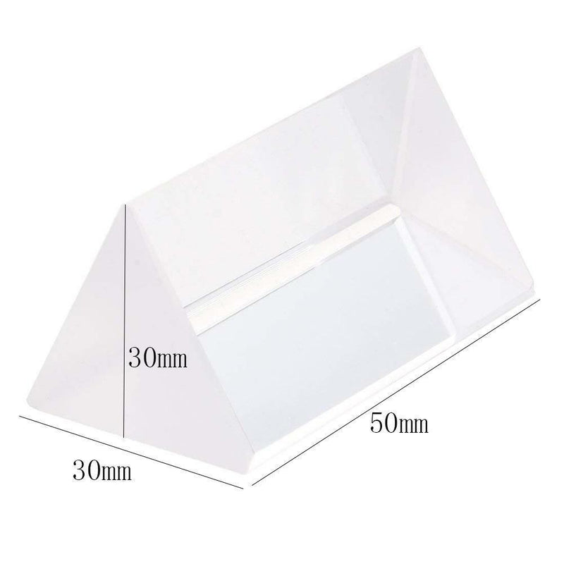 Optical Glass Triple Triangular Prism Physics Refractor Light Spectrum New