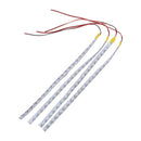 4 x flexible 15 LED Strip Light 30cm Orange Waterproof for Car Motorcycle