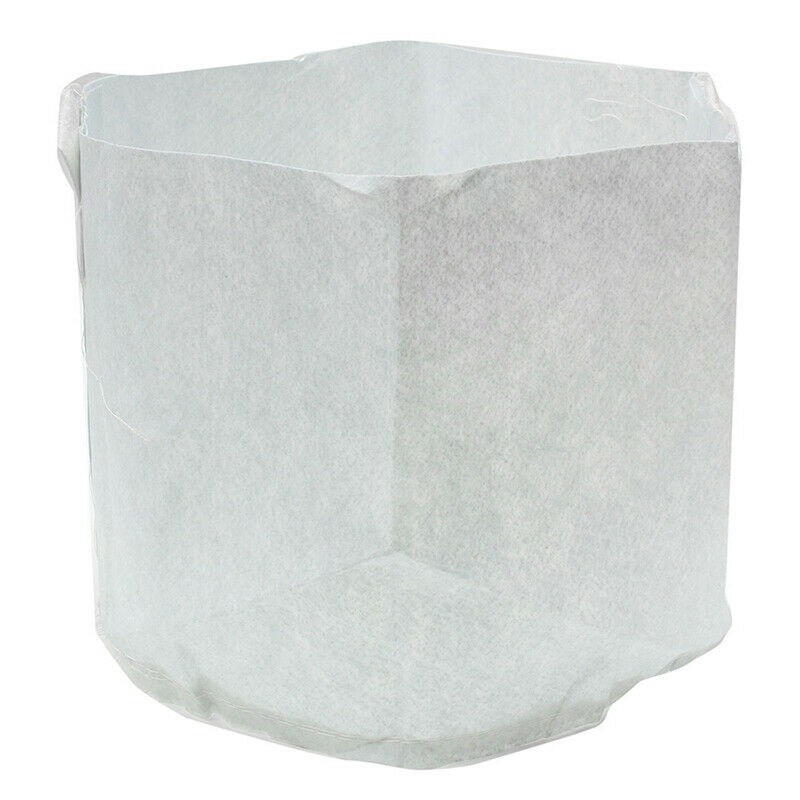 5x Nonwovens Plant Grow Bags Smart Pots Container White, 5 Gallon