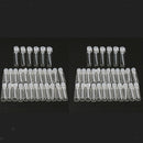 60X, Empty Mini Premium Trial Bottles, Refillable Clear Glass Vials Jars with