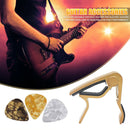 Aluminium Guitar Capo+3 Picks Mediator for Acoustic Electric Guitarra Parts