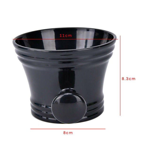 Man's Shaving Bowl With Handle Soap Bowl Cup Shave Brush Plastic Cleaning Cu Ew