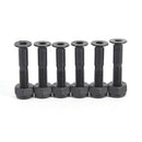 8 Pair Skateboard 25mm Black Hard Ware Bolts Parts Double Rocker Parts Screws FT