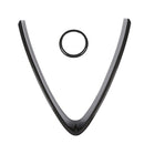 Carbon Fiber Style Abs Plastic Front Grill Decoration Frame Trim For Alfa R