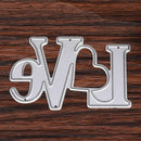 Love Letter Dies Metal Cutting Stencil For Gift Paper Scrapbooking Cards De N5W1