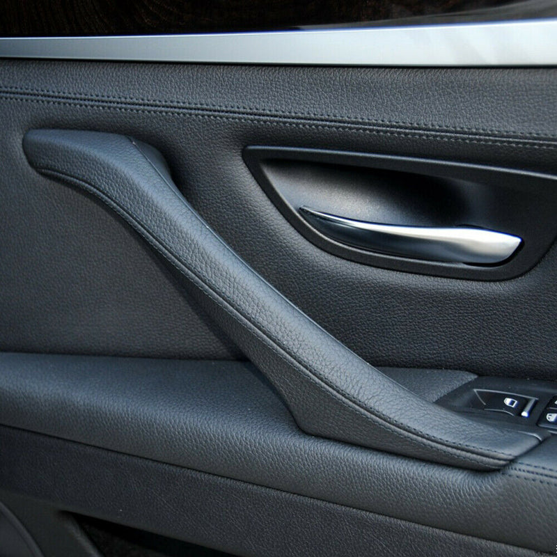 Inner Door Panel Pull Handle Trim Rear Right for BMW F10 2010-2017 (Black) A