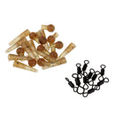 30 Perfect Tackle Set Ball Bearing Swivels / Buffer Beads / Tail Rubbers