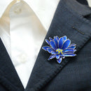 Flower Brooch for Women Chrysanthemum Brooch Enamel Pin Jewelry Clothes Acc R4A9