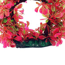 Water Ornament For Aquarium Artificial Water Plants Gate Shape Decor-Red