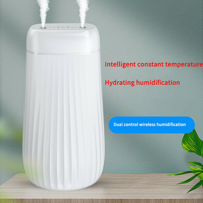 Air Humidifier 1000ML Ultrasonic Double Nozzle Aroma Diffuser LED Light MistM3Z4