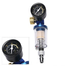 Spray Paint Gun Kit Air Regulator Gauge & In-line Air Oil Water Separator FiltFT