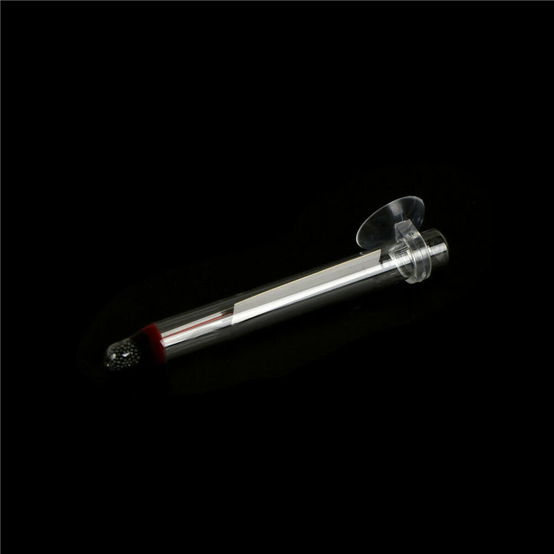 GlassTube Aquarium Fresh/Salt Fish Thermometer Temperature Submersible Suction Z