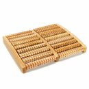 Wooden Foot Roller Wood Care Massage Reflexology Relax Relief Massage, 9 Ro