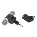 Mini USB 3.5mm Stereo Microphone w/ Frame for GoPro Hero 3/3+/4 Sports Camera