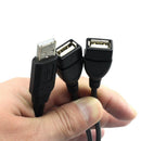 1-to-2 USB 2.0 Y Splitter Cable USB 2.0 Type A Male to 2 USB A Female Converter