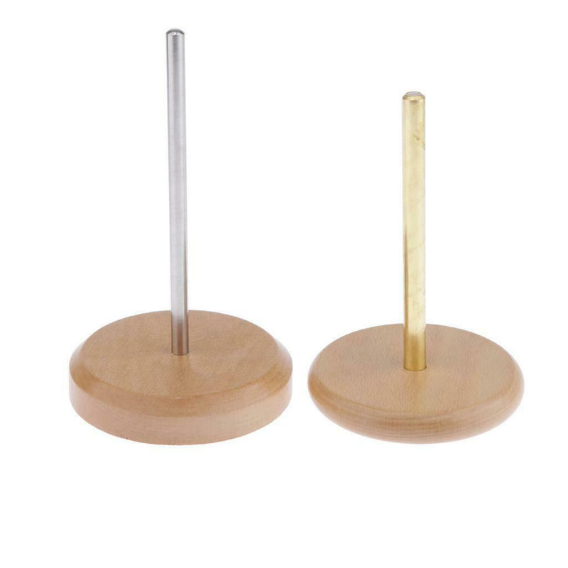 1 Set Classic Knit Wooden Spinning Yarn and Thread Holder