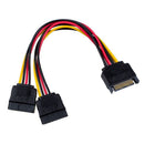 6in SATA Power Y Splitter Cable Adapter - M/F with 50CM SATA Data Cable (Po
