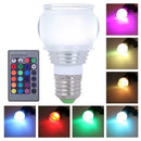 New E27 3W Colorful RGB 2835 Ceiling Lamp Light Bulb + Remote Controller