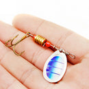 Pack Of 10 Metal Colorful Sequins Baits Artificial Lures With Treble Hooks