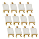 15Pcs Artists 5 Inch Mini Easel +3 Inch X3 Inch Mini Canvas Set Painting Cr