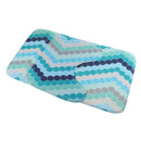 2 Wave Fiber U Shaped Contour Bath Mat Set  Bathroom Floor Non-Slip Toilet Mats