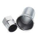 4pc TR413 Chrome Car Truck Tire Wheel Tyre Valve Stem Hex Cap W/ Sleeve Cover