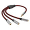 11.8 inch 3.5mm Male to 3X Female Splitter Audio Cable 3 Way Splitter