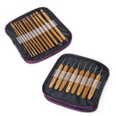20Pcs Bamboo Crochet Hooks Knitting Needles Set with Case