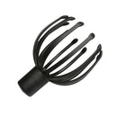 Black Electric Vibration Head Massager LED Red Light Phototherapy Vibrating