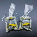 Handmade Fish Earrings Water Bag Dangle Hook Pendant Earrings Cute Girl JewSEAU