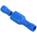 100x Blue Fully Insulated Spade Electrical Crimp Connectors Mixed Male & Fe