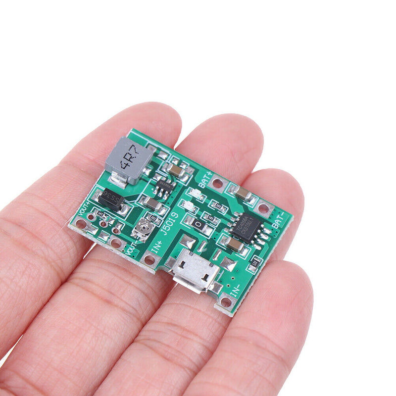 Li-ion 18650 3.7V 4.2V Battery Charger Board DC-DC Step Up Boost Mod Gw