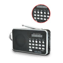 Portable Mini Am Fm Radio Stereo Speaker Support Sd/Tf Card With Usb(Black) D6Z1