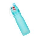 Blue Plastic Water Bottle Spraying Bottle Travel Yoga Camping Cycling 600ml